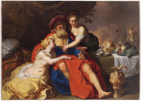 Lot and His Daughters by Abraham Bloemaert