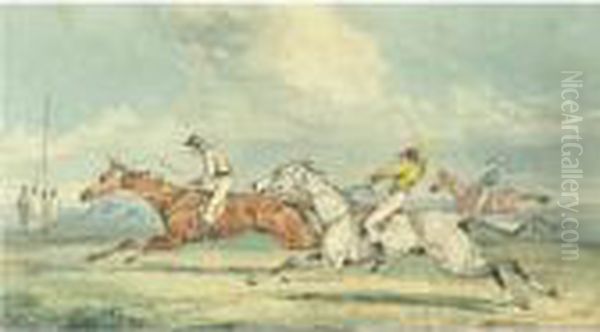 A Collection Of Sporting Watercolors: Six Works - view 1