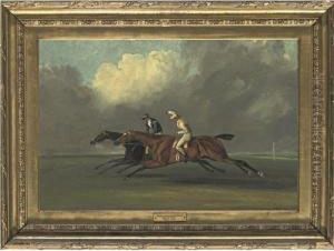A Match Race Between Hambeltonian And Diamond by Henry Thomas Alken