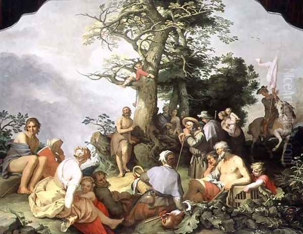 St. John the Baptist preaching - view 1