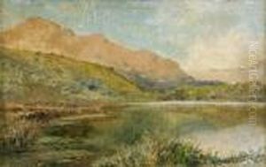 Paesaggio Montano Con Lago by Silvio Allason
