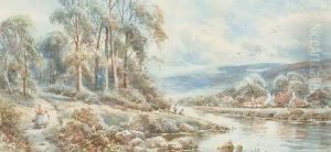 By River by Charles Frederick Allbon