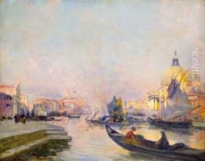Venise, Gondoles Sur Le Grand Canal