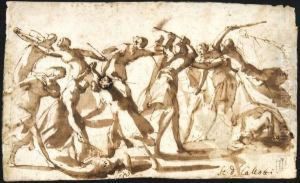 Scena Mitologica Di Amazzoni by Francesco Allegrini