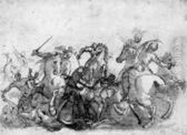 A Cavalry Skirmish - view 1
