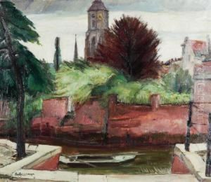 View Of Lier With Church Tower by Albert Alleman
