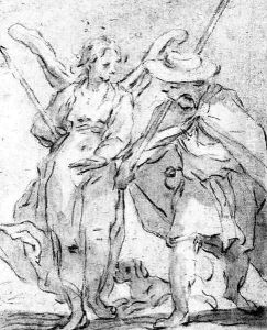 Saint Roch and the Angel by Abraham Bloemaert