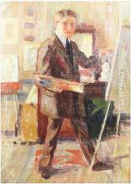 The Artist In His Studio - view 1