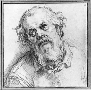 The Head of a bearded Man by Abraham Bloemaert