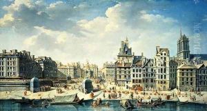 A square on the banks of the Seine in Paris