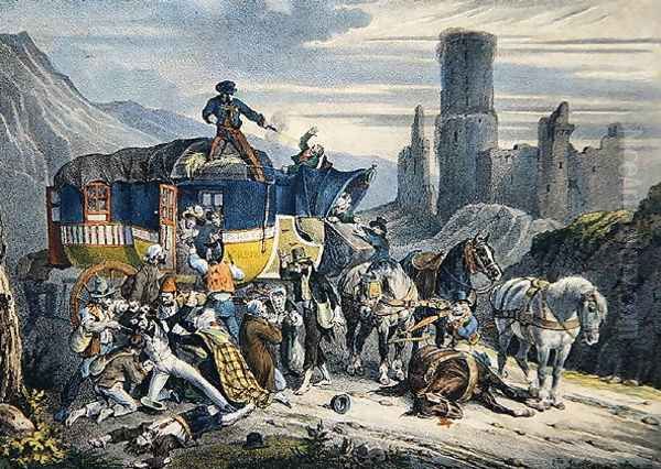 'La Bourse ou la Vie', 1827 - view 1