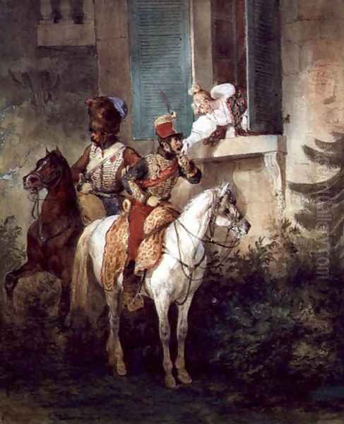 The Hussar's Adieu, 1829 - view 1