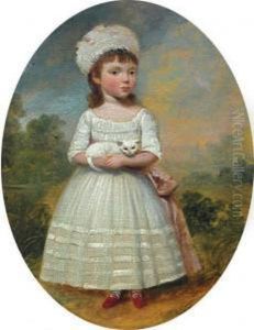 Portrait Of A Lady In A Garden
