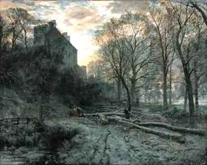 Winton House, East Lothian a Frosty Morning by Samuel Bough