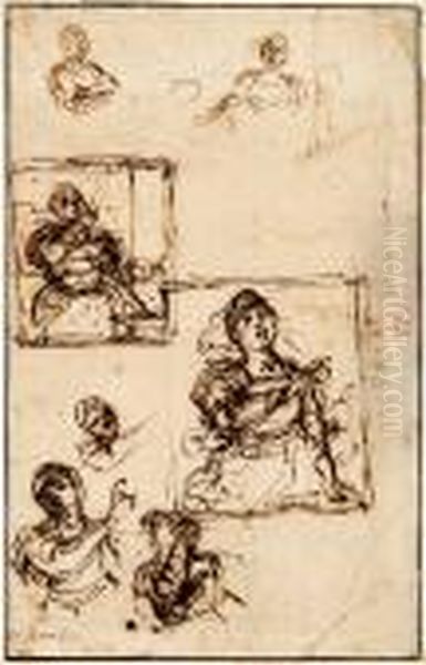 Skizzen Fur Das Bildnis Einer Frau (lucretia) - view 1