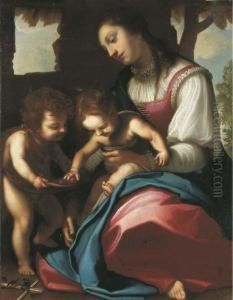 La Vierge A L'enfant Avec Saint Jean-baptiste