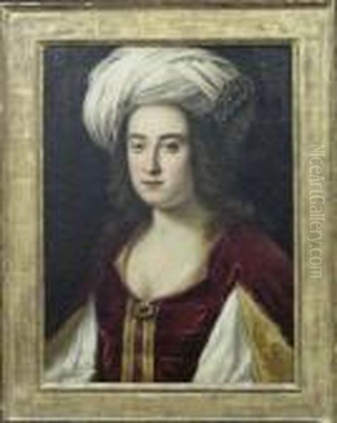 Portrait Of A Woman With Turban, Purportedly Claudia Di Ferdinandodi Medici - view 1
