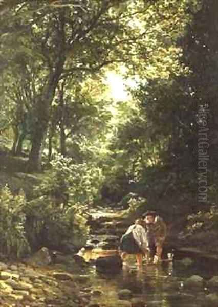 Children in the Stream - view 1