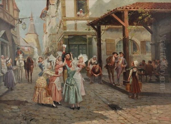 Arrival Of The Letter Carrier - view 1