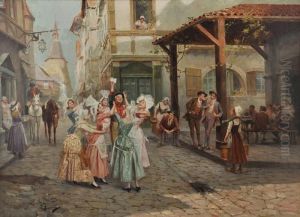 Arrival Of The Letter Carrier by Alonso Perez