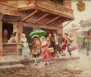 Galanteo En El Mercado by Alonso Perez