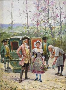 In Front Of The Sedan Chair