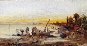 Abend An Der Italienischen Kuste by Robert Alott