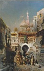 The Departure Of The Caravan by Robert Alott
