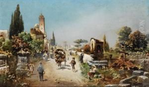Paesaggio Con Strada E Figure Paesaggio Con Strada E Figure