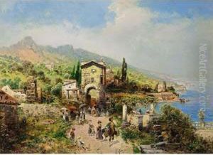 A View Of The Italian Coast by Robert Alott