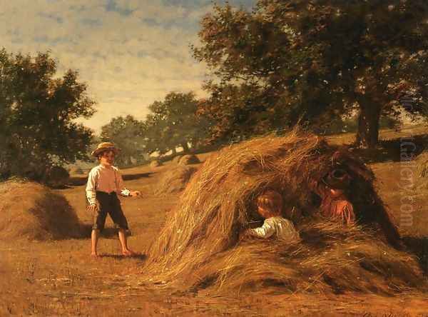 Hiding in the Haycocks, painted in 1881. - view 1