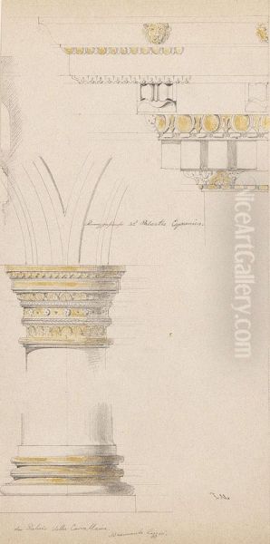 Architekturstudie Fontainebleau - view 1