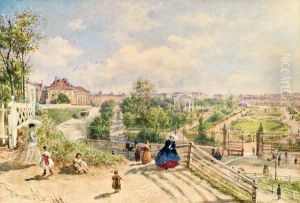 Blick Auf Den Volksgarten In Wien by Franz Alt