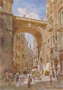 Il Ponte Di Chiaia A Napoli by Franz Alt