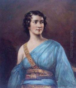 Lady in Blue by Edouard Bisson