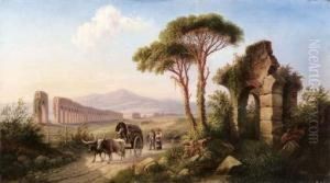 Carro Di Buoi Lungo L'acquedotto by Franz Alt