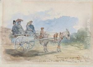 Gesellschaft Im Leiterwagen