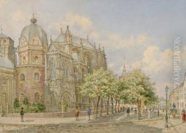Das Aachener Munster Mit Der Palastkapelle Karls Des Grosen Betitelt - view 1