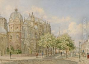 Das Aachener Munster Mit Der Palastkapelle Karls Des Grosen Betitelt