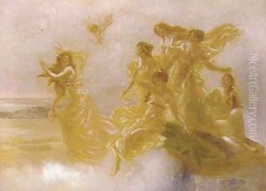 Goddesses dancing on Mount Olympus