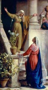 Mary and Elizabeth by Carl Heinrich Bloch