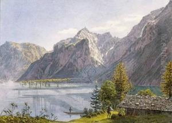 Der Konigssee Bei Berchtesgaden (le Lac Dit Konigssee Pres Deberchtesgaden) - view 1