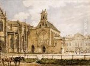 The Main Square Of Kassa 
(kosice) With The St. Elisabeth Cathedral And The St. Nicolaus Chapel, 
With The Archbishop's Palace In The Background And A Coach In The 
Foreground