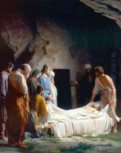 The Burial of Christ by Carl Heinrich Bloch