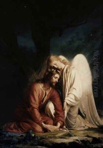 Christ at Gethsemane I by Carl Heinrich Bloch