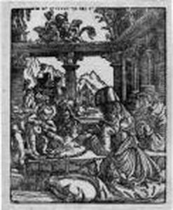 Die Heilige Sippe by Albrecht Altdorfer