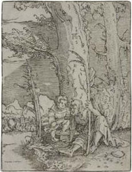 St. Christopher Seated With The Infant Christ - view 1