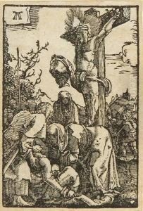 Christus Am Kreuz. by Albrecht Altdorfer