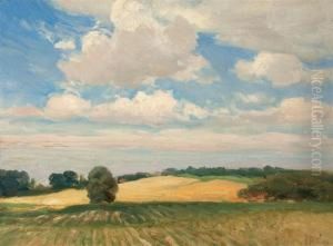 Farm Landscape by Mathias (Joseph) Alten
