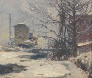 Snowscene by Mathias (Joseph) Alten